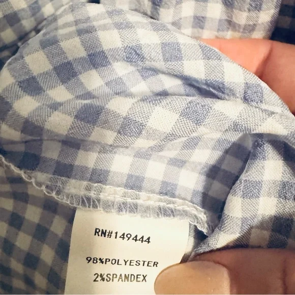 Siren Lily Blue Gingham Dress - Picture 4 of 6